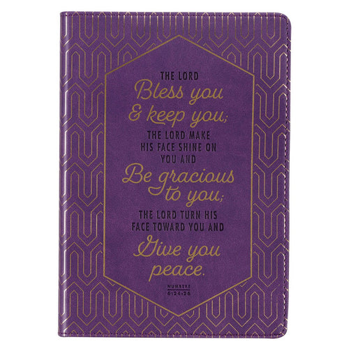 Journal-Classic LuxLeather-Bless You & Keep You Num. 6:24-26