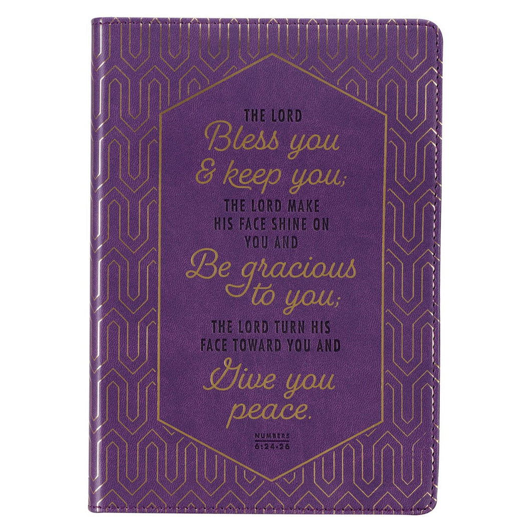 Journal-Classic LuxLeather-Bless You & Keep You Num. 6:24-26