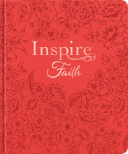 NLT Inspire Faith Bible  Filament Enabled Edition-Coral Blooms Hardcover LeatherLike