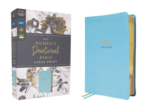 NIV Women's Devotional Bible/Large Print (Comfort Print)-Teal Leathersoft