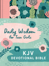 KJV Daily Wisdom For Teen Girls Devotional Bible-Printed Cloth Hardcover