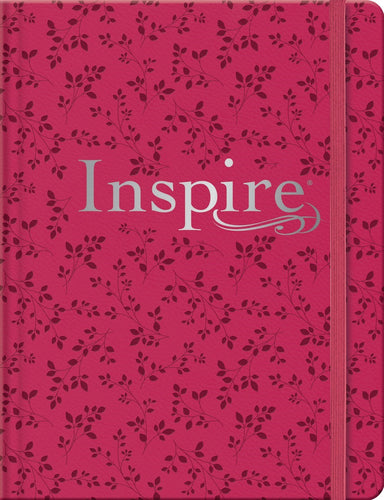NLT Inspire Bible  Filament Enabled Edition-Pink Peony Hardcover LeatherLike