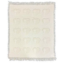 Throw-Natural Heart Cross (50" x 60")