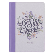 Journal-Classic w/Zip Two-Tone-Be Still and Know Psalm 46:10
