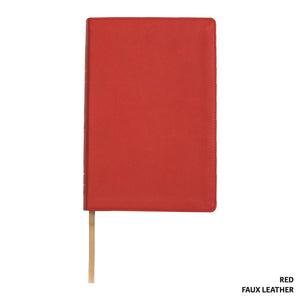LSB Legacy Standard Bible/Handy Size Bible (Red Letter)-Red Paste-Down Faux Leather