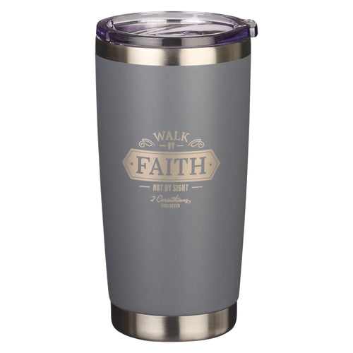 Travel Mug-Walk By Faith 2 Cor. 5:7