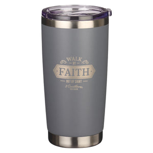 Travel Mug-Walk By Faith 2 Cor. 5:7