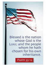 Bulletin-Blessed In The Nation Whose God Is The Lord (Pack Of 100)