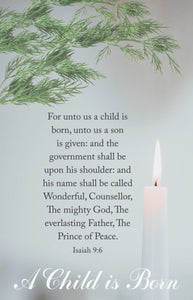 Bulletin-Advent Week 5: A Child Is Born (Pack Of 100)