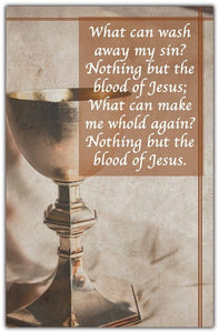 Bulletin-The Blood/What Can Wash Away My Sin? (Pack Of 100)