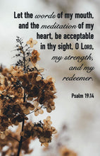 Bulletin-Let The Words Of My Mouth...Of My Heart Be Acceptable (Pack Of 100)