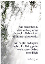 Bulletin-I Will Praise Thee  O Lord  With My Whole Heart (Pack Of 100)