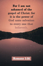 Bulletin-For I Am Not Ashamed Of The Gospel Of Christ (Pack Of 100)