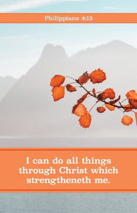 Bulletin-I Can Do All Things Through Christ Which Strengtheneth Me (Pack Of 100)