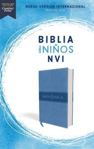 Spanish-NIV Holy Bible For Kids (Revised Text 2022) (Biblia Para Ninos  Texto Revisado 2022)-Sky Blue Leathersof