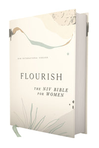 NIV Flourish: The NIV Bible For Women (Comfort Print)-Cream Hardcover