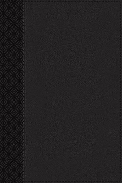 NIV Compact Center-Column Reference Bible (Comfort Print)-Black Leathersoft