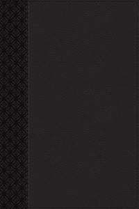 NIV Compact Center-Column Reference Bible (Comfort Print)-Black Leathersoft Indexed