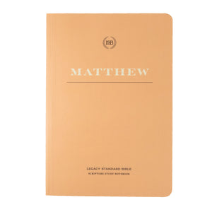 LSB Legacy Standard Bible Scripture Study Notebook: Matthew-Softcover