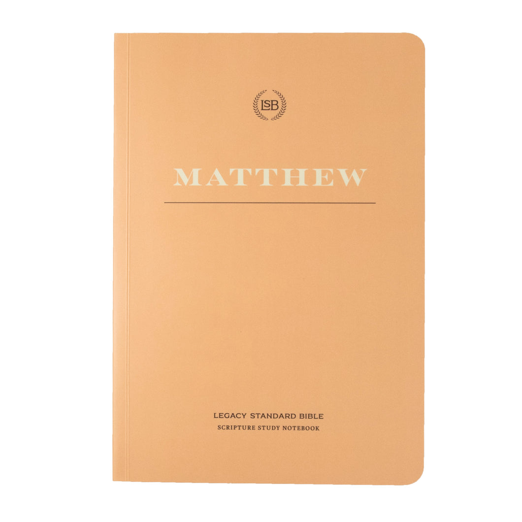 LSB Legacy Standard Bible Scripture Study Notebook: Matthew-Softcover