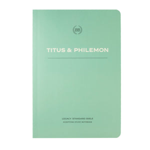 LSB Legacy Standard Bible Scripture Study Notebook: Titus & Philemon-Softcover