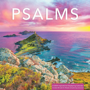 2024 Psalms Ocean Sunset Wall Calendar