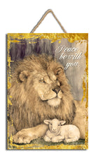 "Sign-Peace Be With You w/Rope Hanger (7"" x 10"")                                                                         "