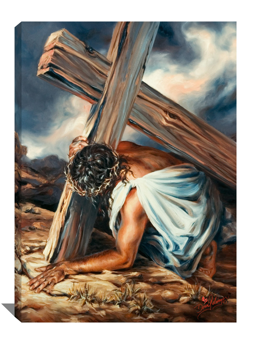 Frameless Canvas-At The Cross (10 x 14)