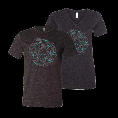 Tee Shirt-Against The Current-The Chosen-Black Heather-Youth Medium