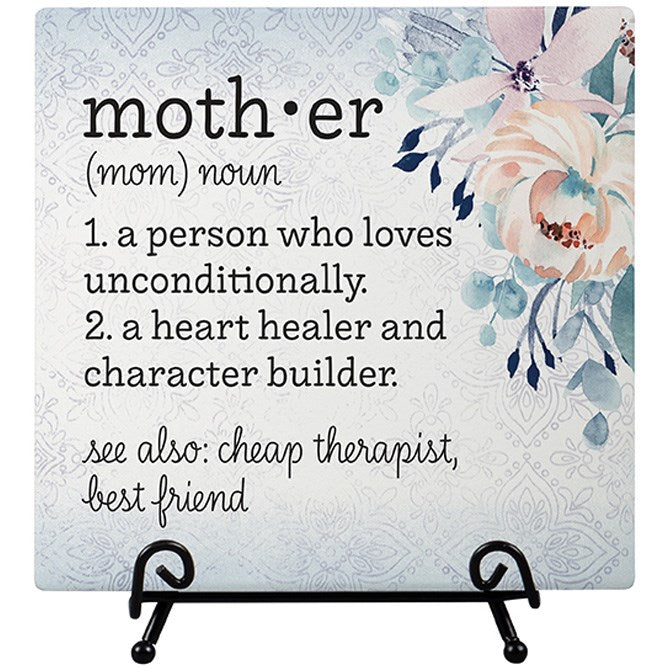 Easel Plaque-Mother Description (6