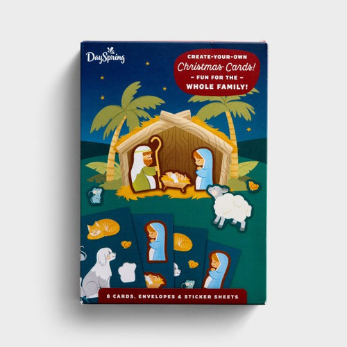 Card-Boxed-Christmas-Nativity Sticker Card (Box of 8) (2024)