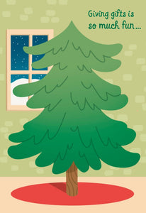 Card-Boxed-Christmas-Christmas Tree Sticker Card (Box of 8)
