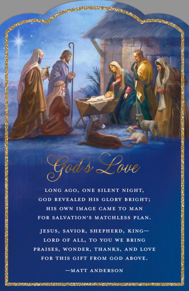 Card-Boxed-Christmas-God's Love-Nativity (Box of 18)