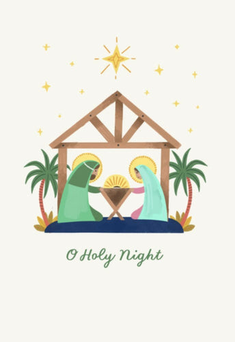 Card-Boxed-Christmas-O Holy Night-Nativity-Video Greetings (Box of 10) (2024)