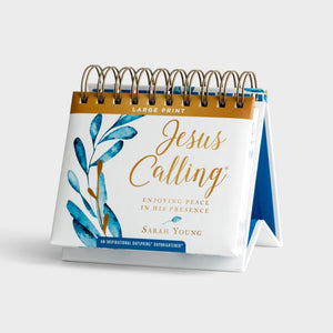 Calendar-Jesus Calling-Large Print (Day Brightener)