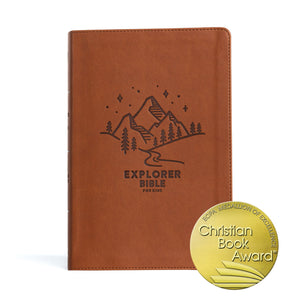 CSB Explorer Bible For Kids-Brown Mountains LeatherTouch