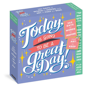 Calendar-2024-Today Is Going To Be A Great Day! Page-A-Day