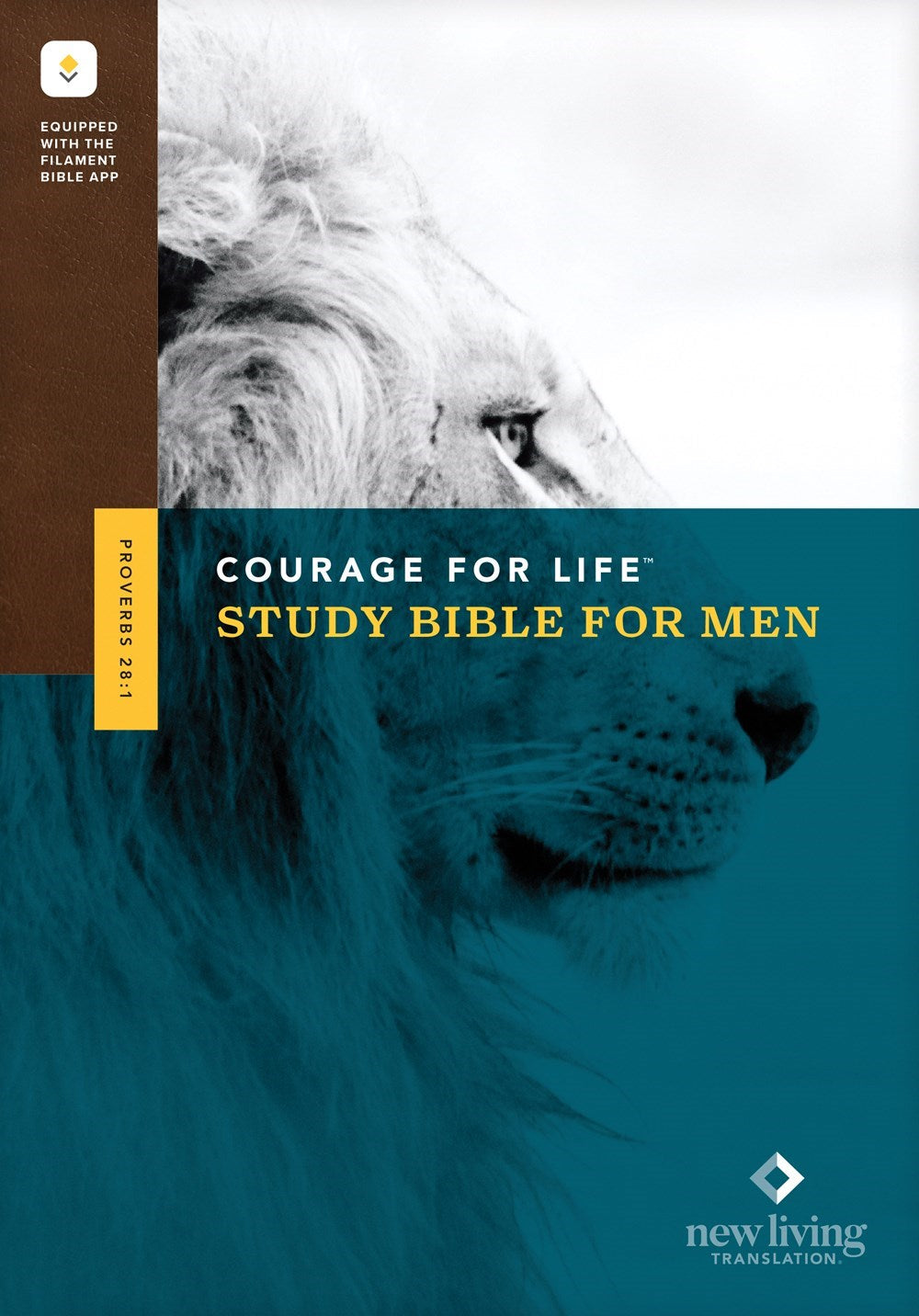 NLT Courage For Life Study Bible For Men  Filament-Enabled-Softcover