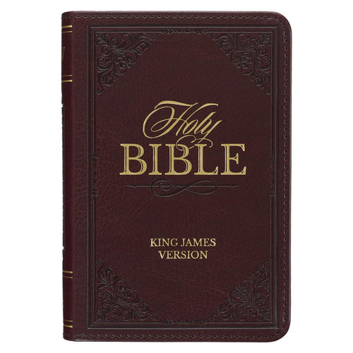 KJV Pocket Bible-Burgundy Faux Leather