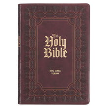 KJV Super Giant Print Bible-Burgundy Faux Leather