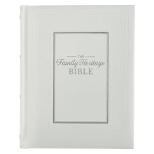 NLT Family Heritage Bible-White Hardcover