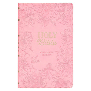 KJV Gift Edition Bible-Light Pink Faux Leather