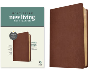 NLT Super Giant Print Bible  Filament-Enabled Edition-Brown Genuine Leather
