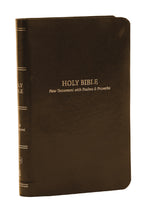 KJV Pocket New Testament With Psalms And Proverbs (Comfort Print)-Brown Leatherflex