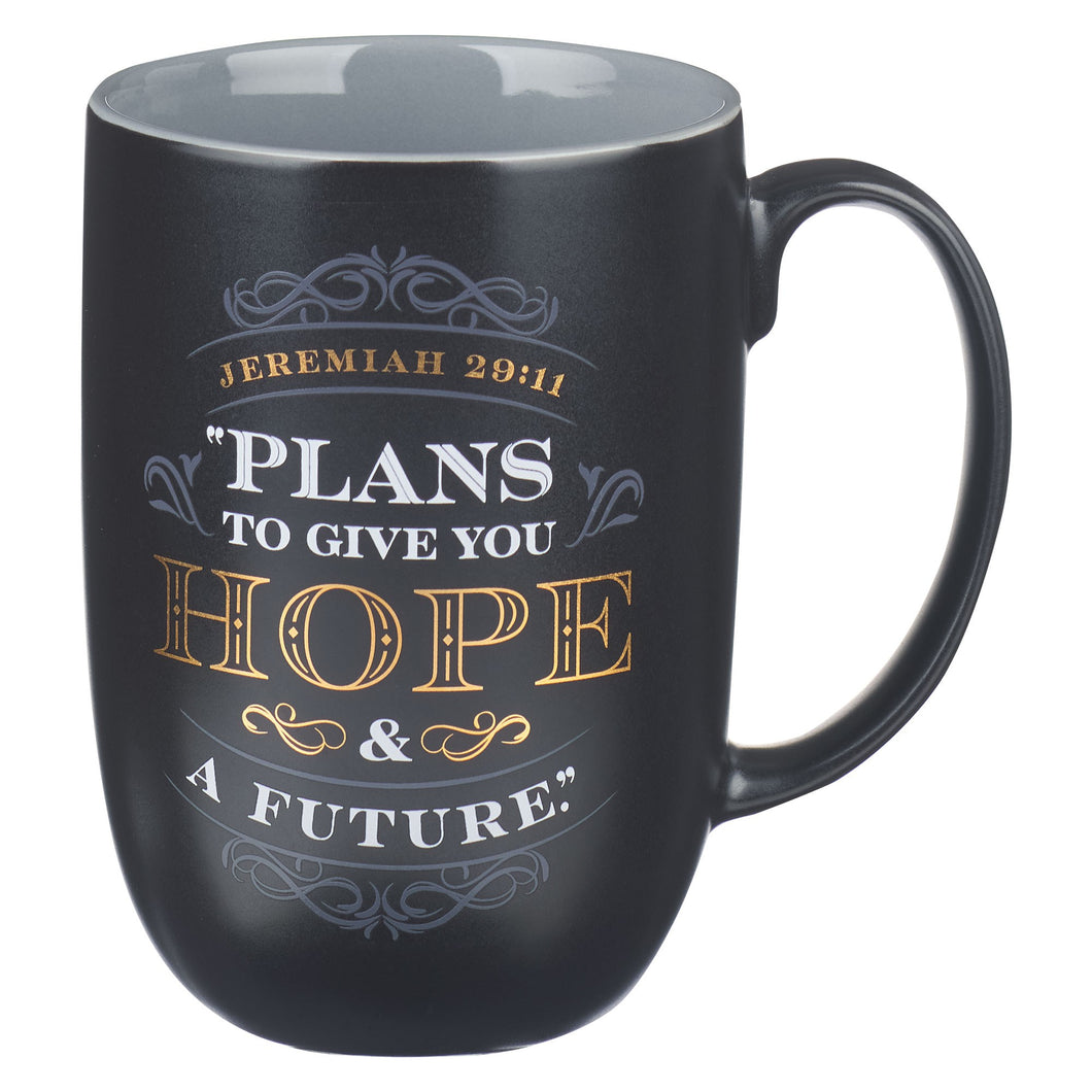 Mug-Black/Gray Hope & A Future Jer. 29:11