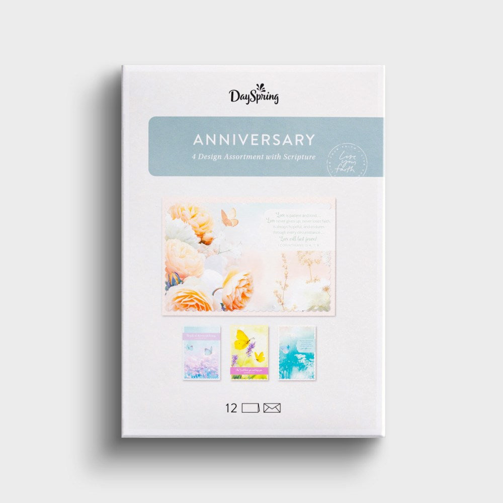 Card-Boxed-Anniversary-Butterflies (Box Of 12)