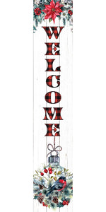 Porch Sign-Welcome Christmas Ball (4" x 24")