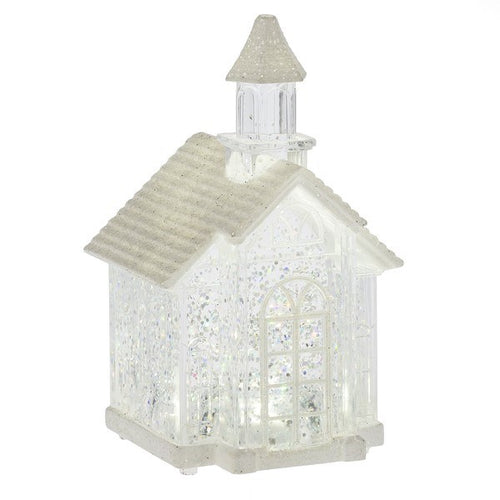 Home Decor-Mini Shimmer Church (2.75