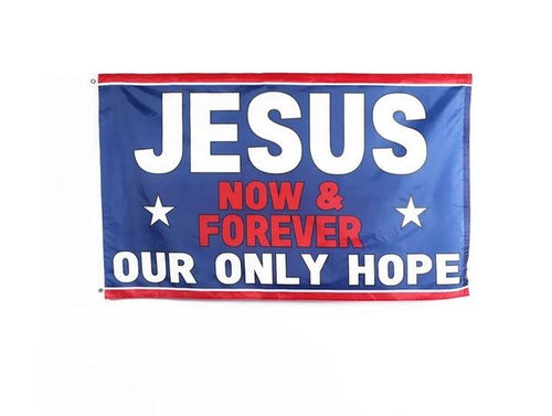 Flag-Jesus Our Only Hope (3' x 5')