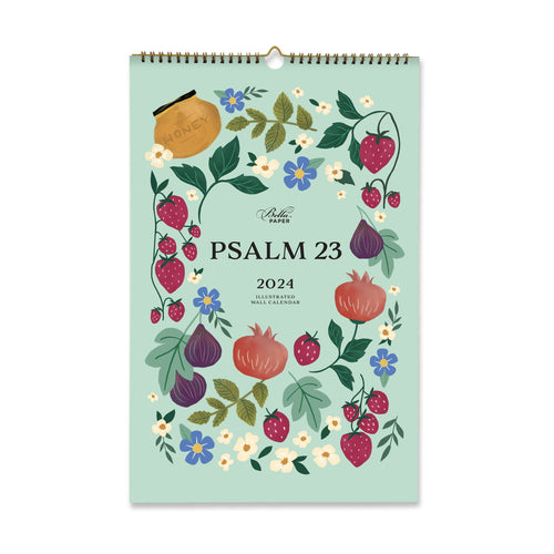 Calendar-Psalm 23 2024 Illustrated Wall Calendar